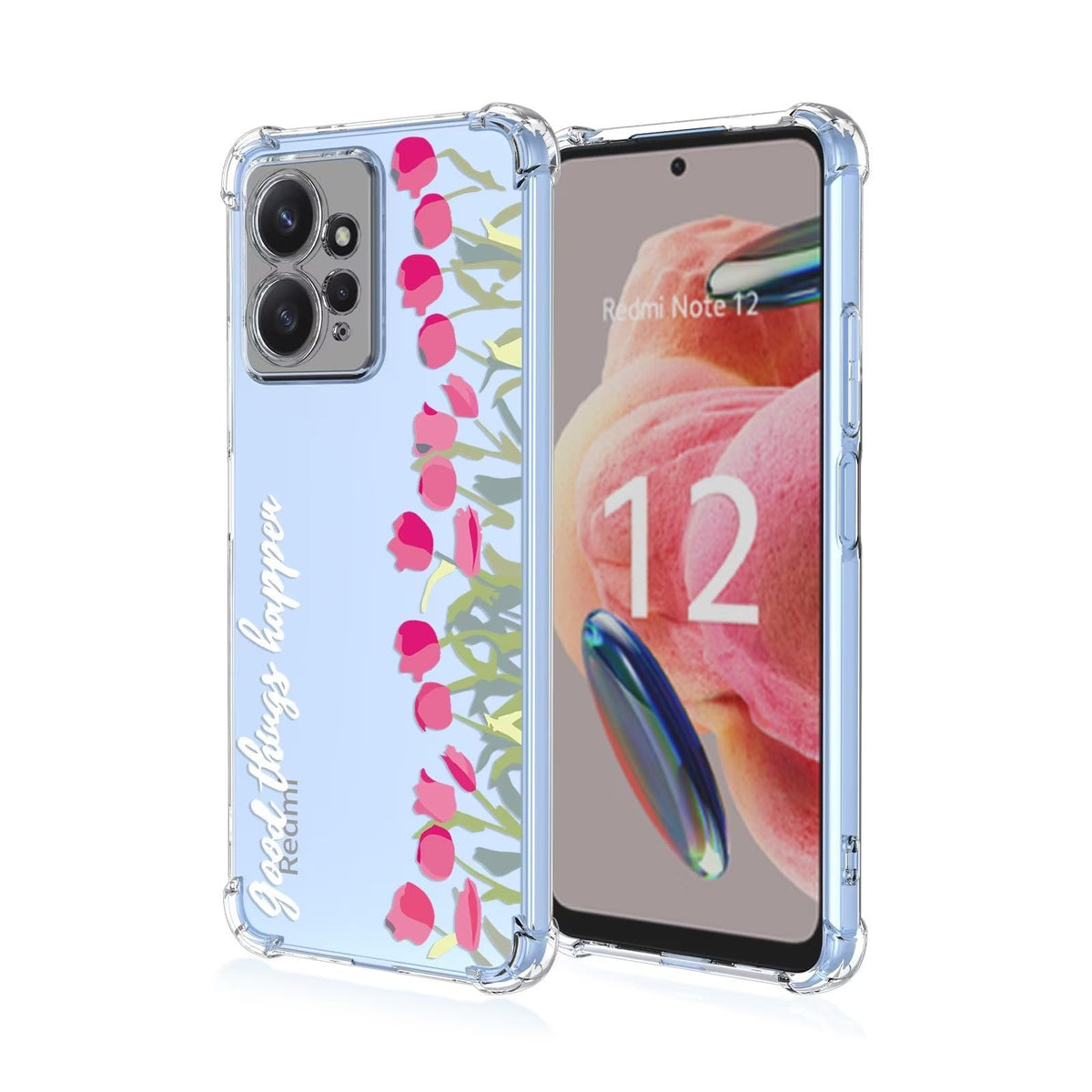 ATISIJIE Flower Case for Xiaomi 11T PRO, Clear Floral Flower Pattern Print Design Soft TPU Case Shockproof Girl Women Phone Cover-A13