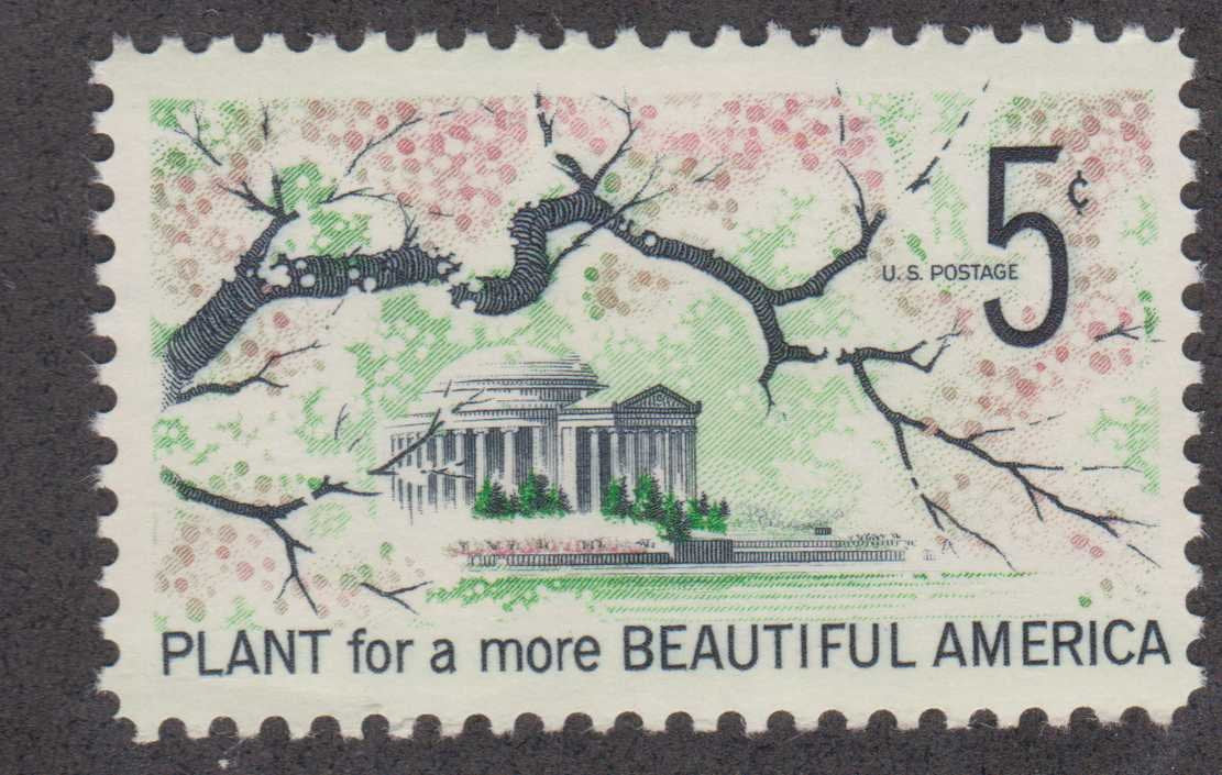 Plant for a more Beautiful America 5 Cent US Postage Stamps Scot 1318