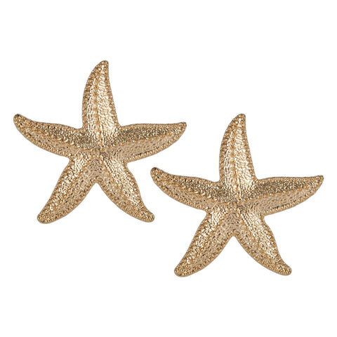 Starfish Earrings for Women, Gold Boho Large Starfish Earrings Studs Personalized Sea Star Studs Ocean Earrings for Girls Women Summer Beach Ocean Craft Jewelry Gift Accessories Decoration