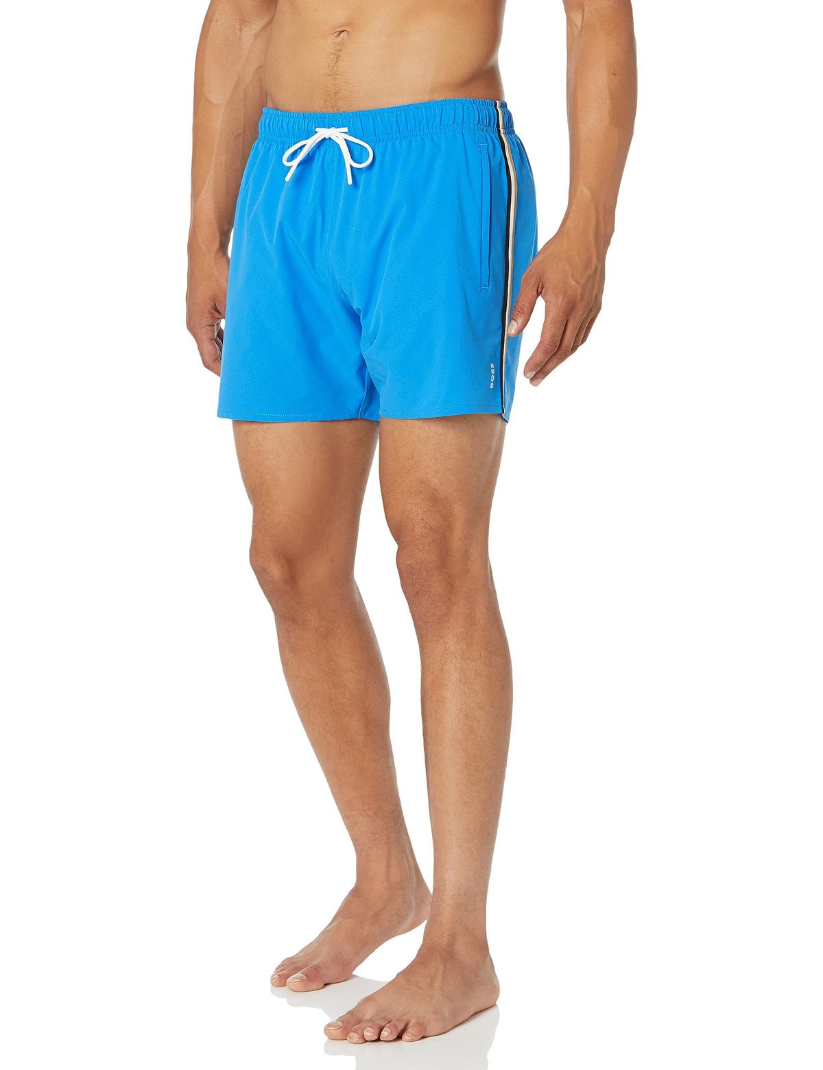 BOSS Iconic Stripe Swim Trunks
