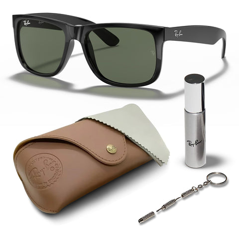 Ray-Ban RB4165 Justin Color Mix Square Shape Sunglasses for Men and Women- Timeless Classic Sun Glasses with Modern Elegance - Premium UV Protection - Designer Men's and Women's Sunglasses