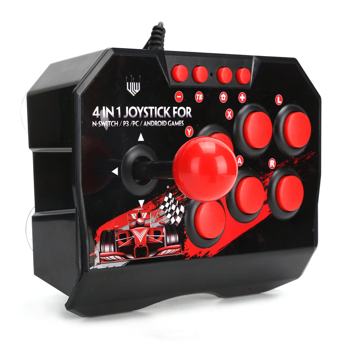 Arcade Fight Stick Wired Arcade Joystick PC Street Fight Controller Arcade Games Accessories for Switch/PC/PS3