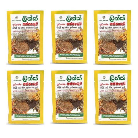 Link Paspanguwa Sri Lankan Ayurvedic Herbal Drink Enriched Authentic Quality Herbs 25G 6 Packs