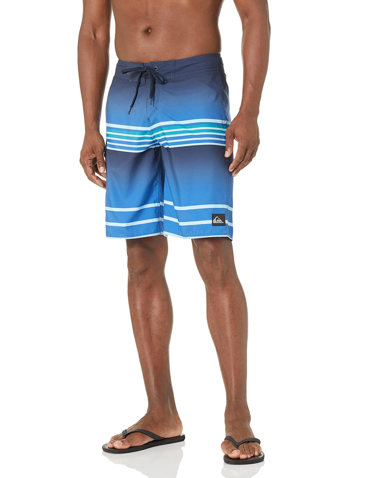Quiksilver Men's Standard Everyday 21 Board Short Swim Trunk Bathing Suit, Nautical Blue Fade, 33