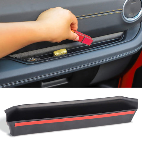 Savadicar Grab Bar Tray Compatible with 2024 2025 Jeep Wrangler (JL) & Jeep Gladiator (JT), Passenger Side GrabTray Storage Organizer, Interior Accessories, Black (Patent Authorization)