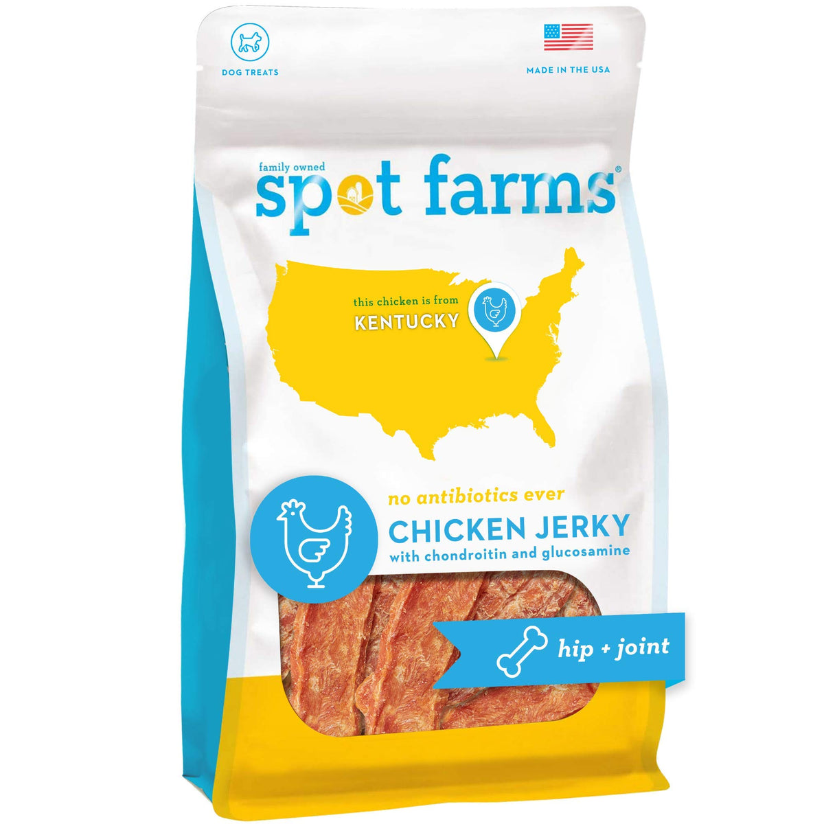 Spot Farms Chicken Jerky Healthy All Natural Dog Treats Human Grade For Hip And Joint 12 oz