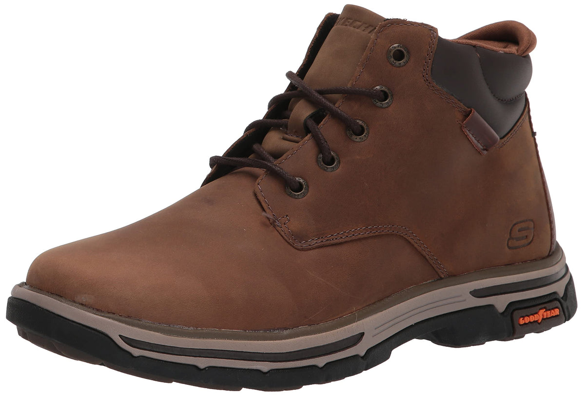 Skechers Men's Segment 2.0-Brogden Ankle Boot, Desert, 10