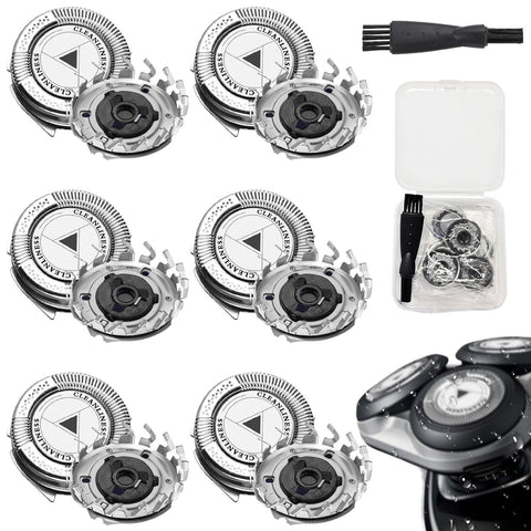 HQ8 Replacement Shaving Heads Compatible with Philips for Shaver PT735 AT890 AT750 HQ7100 HQ7140 HQ7160 HQ7180 HQ7200 HQ7240 HQ7290 HQ8445 HQ8830 HQ8850 HQ8850 8870 HQ8880 HQ8882 HQ8890 with Cleaning