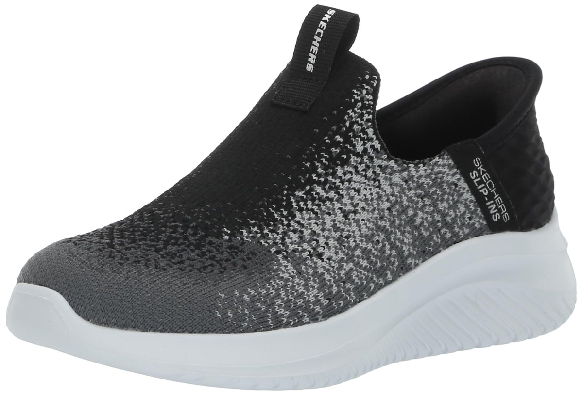 Skechers Boy's Ultra Flex 3.0 Sneaker, Black/Charcoal, 5.5 Big Kid