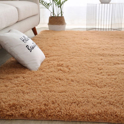 Fluffy Living Room Rugs Bedroom Soft Pile Rug Carpets Home Decoration Rugs Luxury Fluffy Shag Lounge Area Rug Anti Slip -Modern Super Soft Thick Pile Large Rug Dining Room Bedroom Home Decor