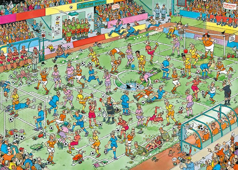 Jumbo, Jan Van Haasteren - World Champion Women's Soccer, Jigsaw Puzzles for Adults, 1,000 piece