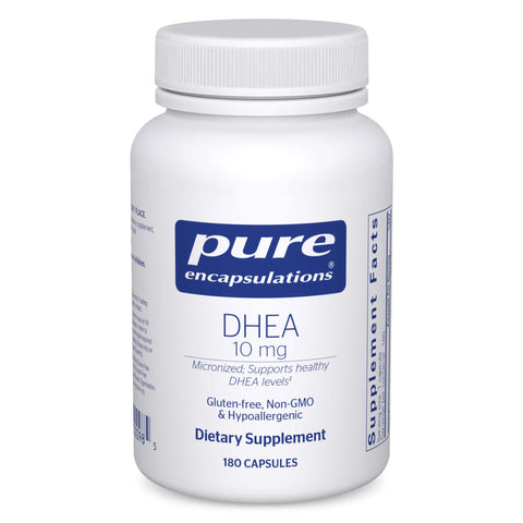 Pure Encapsulations DHEA 10 mg - Adrenal Supplement for Immune Support, Metabolism & Hormone Balance - with Micronized DHEA - 180 Capsules