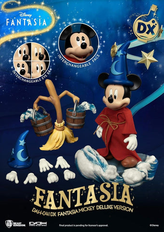Beast Kingdom Disney's Fantasia: Mickey DAH-041DX Deluxe Dynamic 8ction Heroes Action Figure, Multicolor