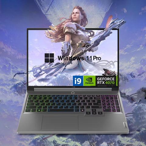 Lenovo Legion 16" QHD+ i9 RTX 4070 Gaming Laptop, 16" QHD+ (2560 x 1600) 165 Hz, Intel i9-14900HX, NVIDIA GeForce RTX 4070 (Boost Clock 2175MHz, TGP 140W), 64GB RAM, 2TB SSD, Windows 11 Home