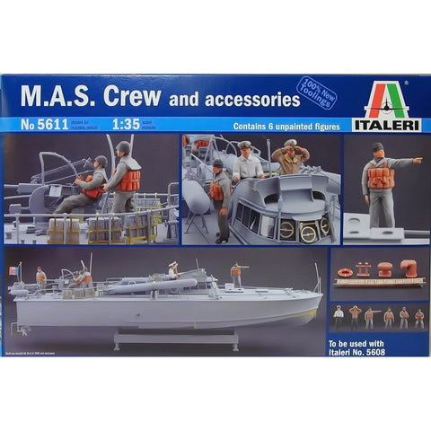 Italeri Models MAS Crew and Accessories Kit