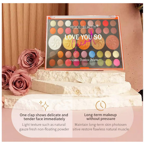 FantasyDay Makeup Sets, Multifunction Makeup Palettes with Mirror, 72 Color Eyeshadows/Compact Powder/Sequins/Bronzing Powder/Highlighter/Lip Color, Makeup kit for women full kit - #A(Pink Blush)