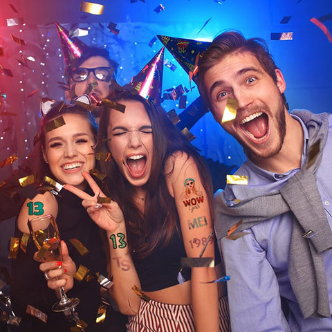 Generic 5 Sheets TS Temporary Tattoos for Fans Concerts Number 13 Face Tattoo Stickers Music Party Favor Party Supplies Birthday Party Decorations Gifts for Girls Women Kids Boys Adults