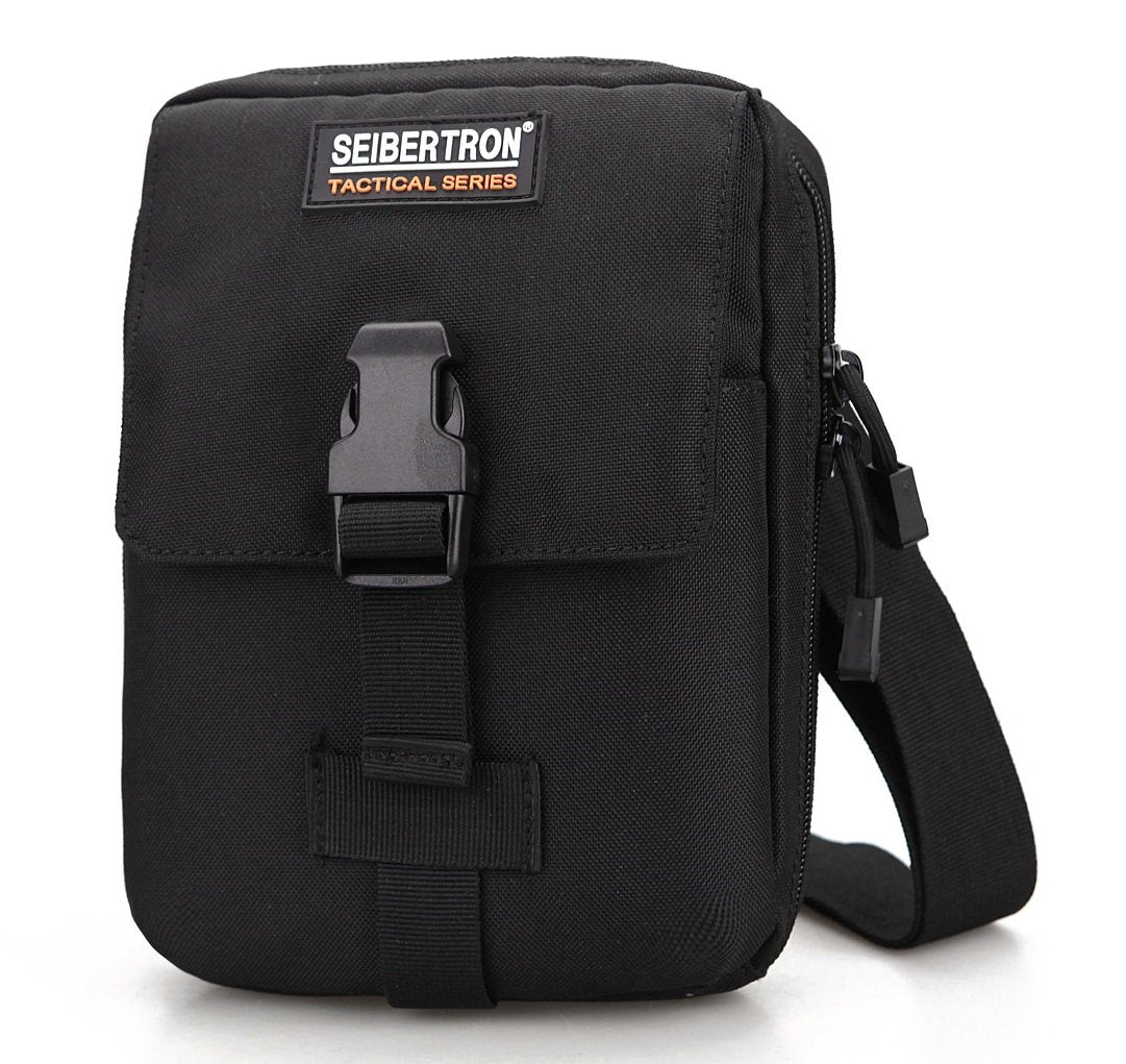 Seibertron 7.9" Tablet Pouch Shoulder Tactical Military Waterproof Outdoor Waist Bag Leisure Wallet Everyday Bag Black