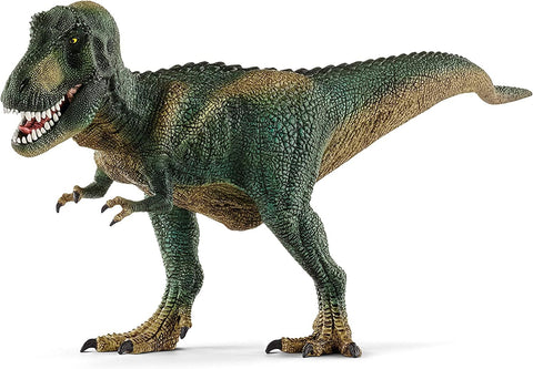 schleich DINOSAURS - 14587 Tyrannosaurus Rex, T-Rex Toy with Realistic Detail and Movable Jaw, Imagination-Inspiring Dinosaur Toy for Boys and Girls Ages 4+, Dark Green