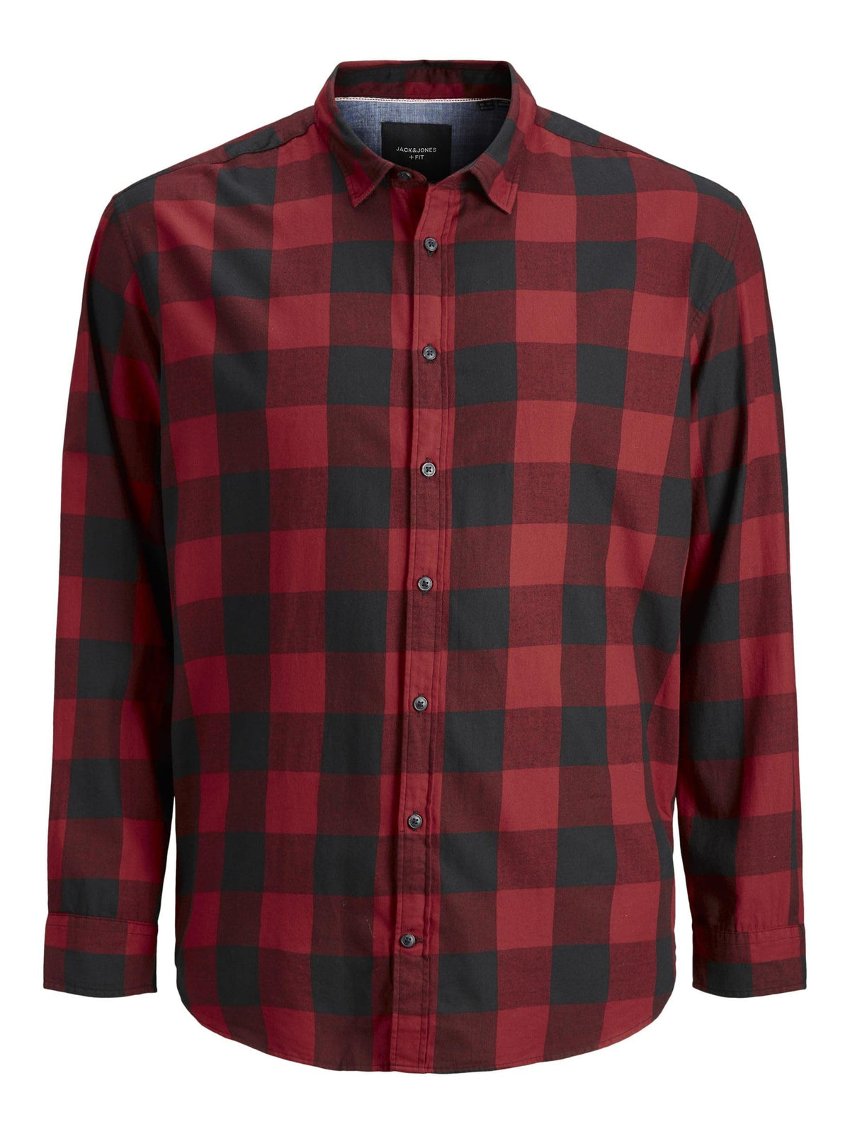JACK & JONES Men's Jjegingham Twill Shirt L/S Noos lg/s, Ziegelrot, 8XL