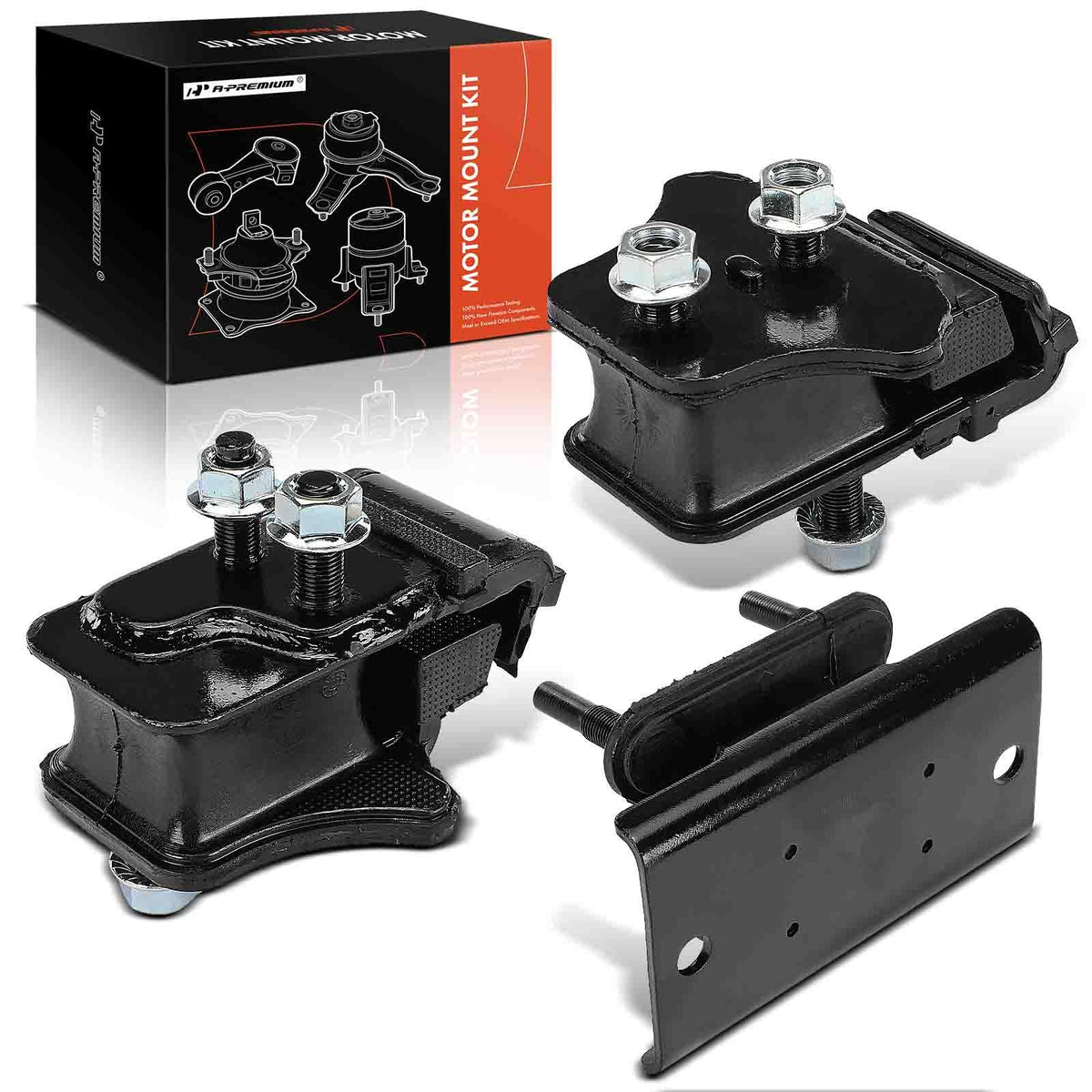 A-Premium 3PCS Engine Motor Mount and Transmission Mount Set Compatible with Nissan Armada 2017-2022 & Infiniti QX80 2016-2023, 5.6L, Automatic Transmission, Replace# 113209CA0A