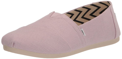 TOMS Women's Alpargata Heritage Canvas Loafer Flat, Light Lilac, 6