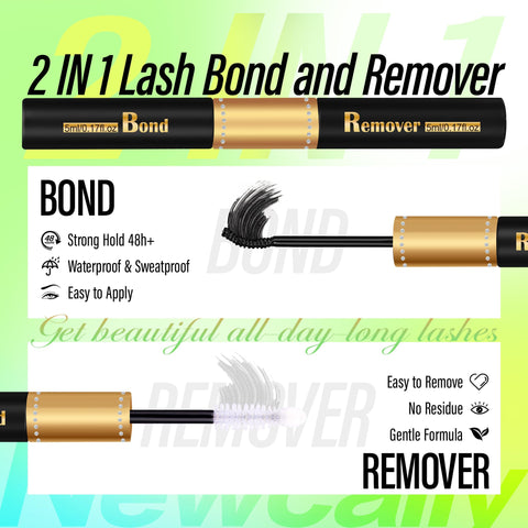 Fluffy Lash Clusters Kit Thick Volume DIY Eyelash Extension 60D 80D Individual Lashes Kit Lash Extension D Curl Lash Bond and Remover by Newcally