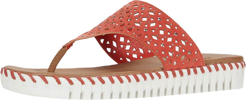Skechers Women's Flip-Flop, Coral, 6