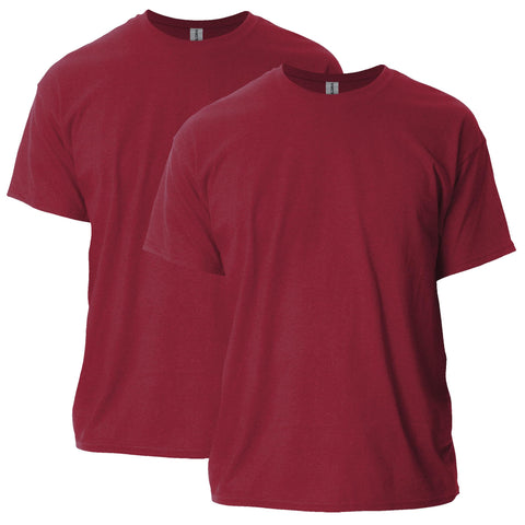 Gildan Adult Ultra Cotton T-Shirt, Style G2000, Multipack, Antique Cherry (2-Pack), Medium