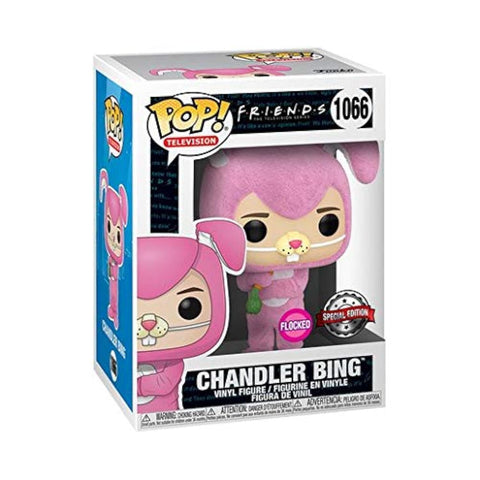 Funko Pop! TV: Friends Chandler Bing as Bunny Flocked Exclusive Vinyl Figure #1066
