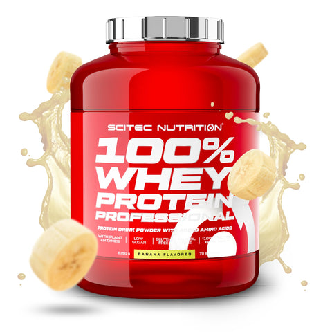 Scitec Nutrition 100% Whey Professional Protein Powder - 2350g, Banana, 108114