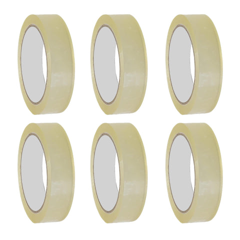 G4GADGET 24mm x 40m x 6 Tape Rolls of Clear Strong Parcel Tape Packing For Packaging