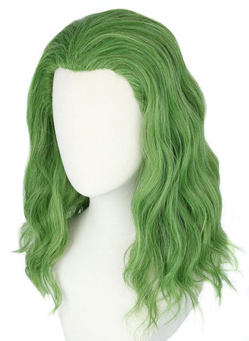Topcosplay Clown Joker Wig Green Short Curly Wig Men's Fancy Dress Halloween Costume Wigs