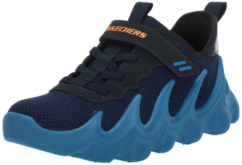 Skechers Boy's Hydro Wave Sneaker, Navy Blue, 11.5 Little Kid