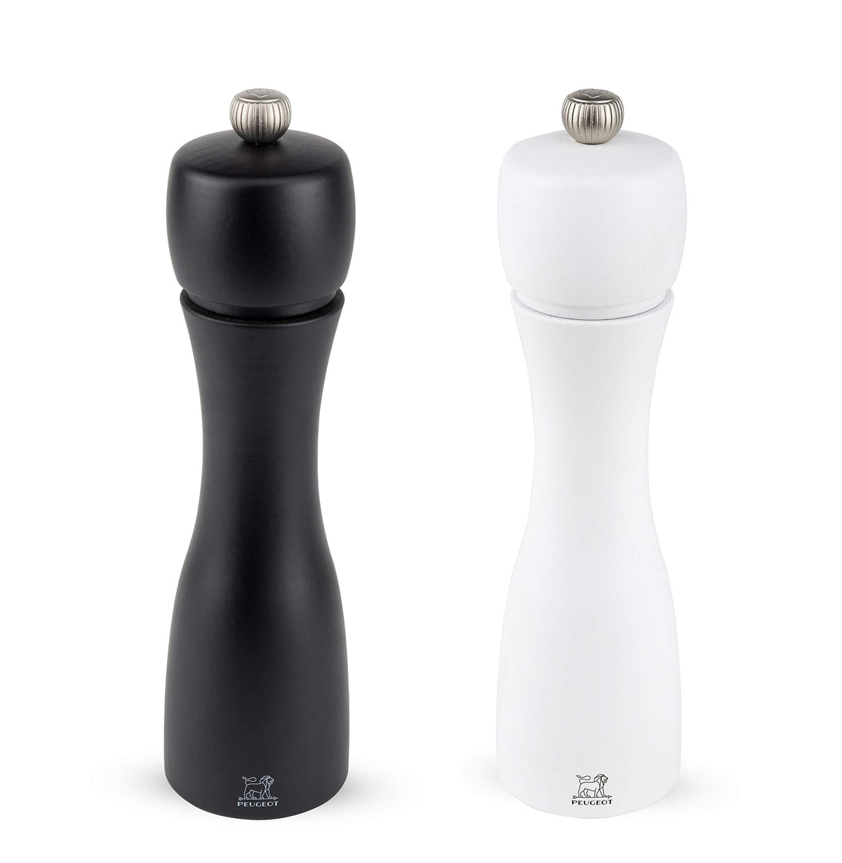 Peugeot - Tahiti Salt & Pepper Mill Set - Beechwood - Black Pepper & White Salt Mill Set, 20 cm