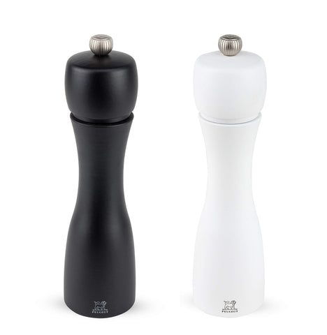 Peugeot - Tahiti Salt & Pepper Mill Set - Beechwood - Black Pepper & White Salt Mill Set, 20 cm