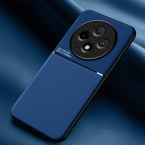 YUECXIN Case for Oppo Reno 12F 4G/Oppo Reno 12 FS 5G (Reno12 F 5G), Ultra thin Silky Soft Skin Texture Touch Cover, Simple Stylish Non-Slip Shockproof PU+TPU Silicone Bumper Case Cover. Blue