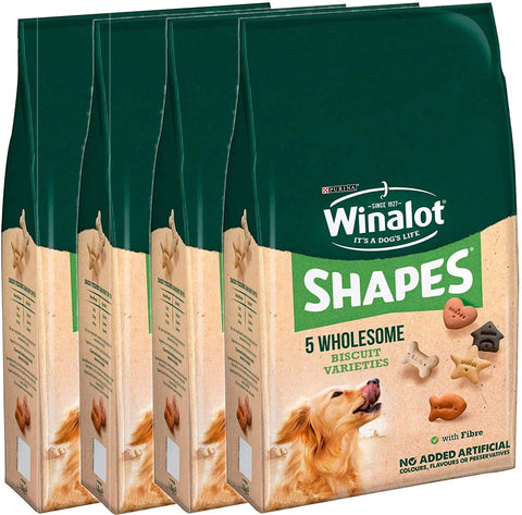 Winalot 3 x Shapes Biscuits Adult Dog Treats 4 x 1.8Kg