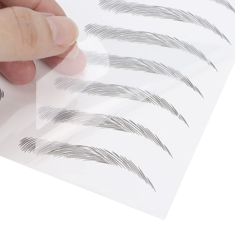 Eye Brow Tattoo Stickers for African Americans Eyebrow Sticker, Long Lasting Eyebrow Transfers Sticker Household Portable Women Eyebrow Tattoo Sticker Temporary Brow Tattoo Peel Off Grooming