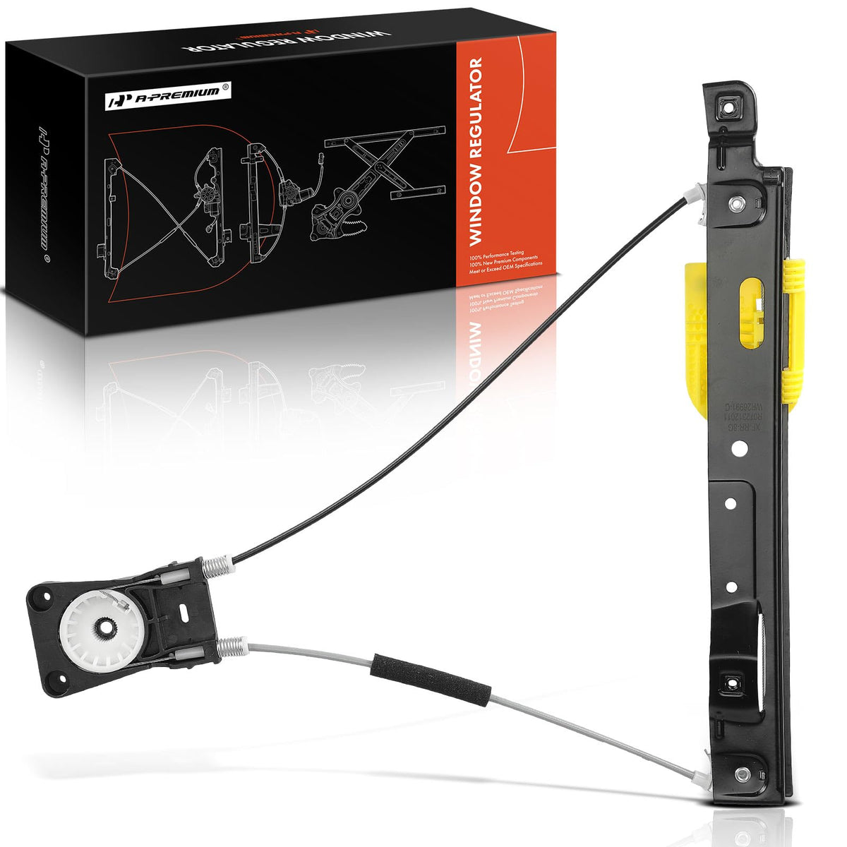 A-Premium Electric Power Window Regulator Without Motor Compatible with Jaguar XF 2009-2015 XFR 2010-2015 XFR-S 2013-2015 Rear Right Passenger Side