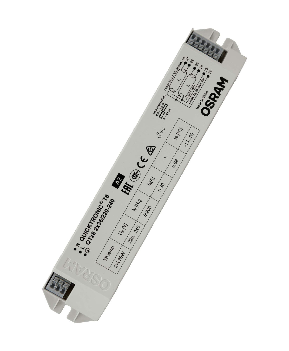 Osram ECG FL/CFL Non-DIM, Metal, 72 W, Other