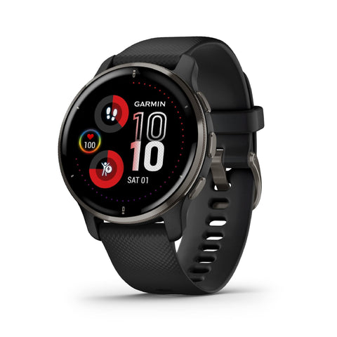 Garmin Venu 2 PLUS, AMOLED GPS Smartwatch with All-day Advanced Health and Fitness Features, Voice Functionality, Music Storage, Wellness Smartwatch with up to 9 days battery life, Ivory