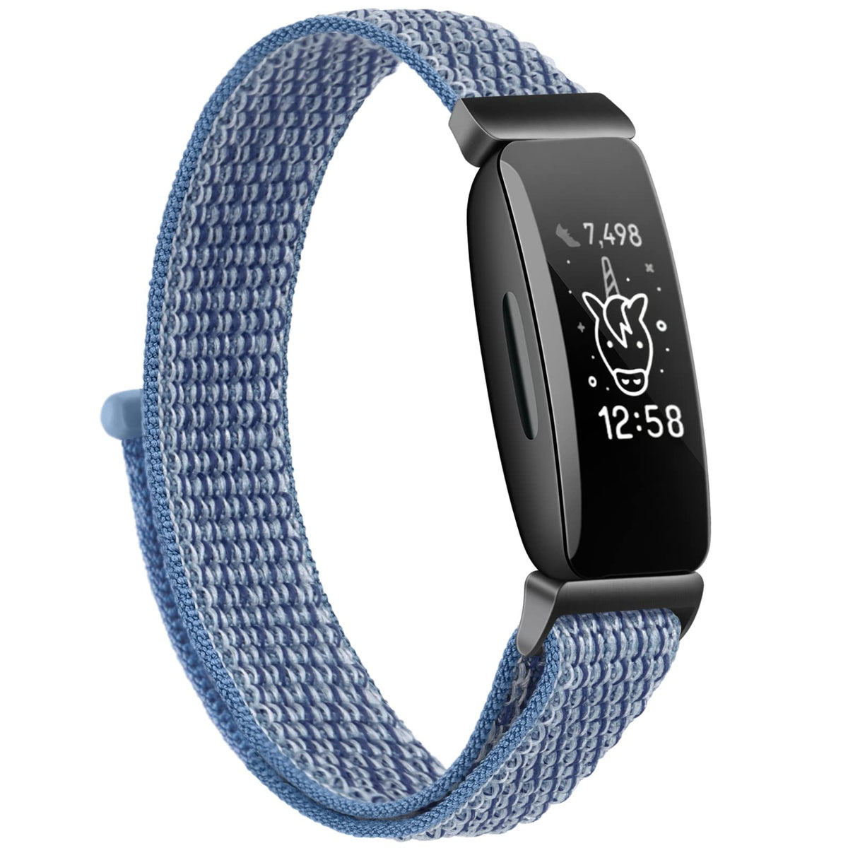 Nylon Ace 3 Bands Compatible with Fitbit Ace 3 Straps - Soft Skin-Friendly Breathable Ace 3 Bands for Watch Band Wrist Strap Bracelet Accessories (Cape Blue)