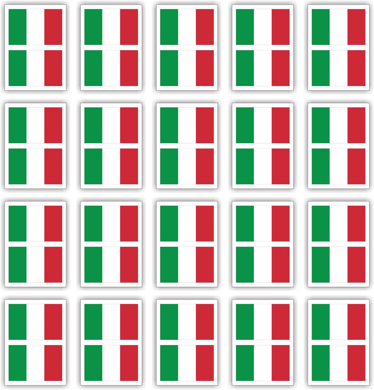 Double Series Womaha 20 Sheets Italy Temporary Tattoos for Football 40 Face Tattoo Stickers