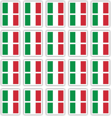 Double Series Womaha 20 Sheets Italy Temporary Tattoos for Football 40 Face Tattoo Stickers