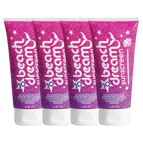 Beach Dream Reef Safe Sunscreen (4 Pack, SPF 30)