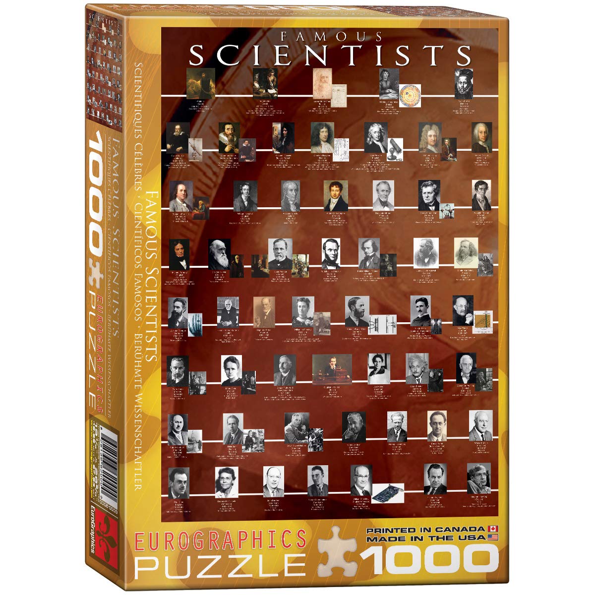 EuroGraphics Famous Scientists 1000 Piece Puzzle