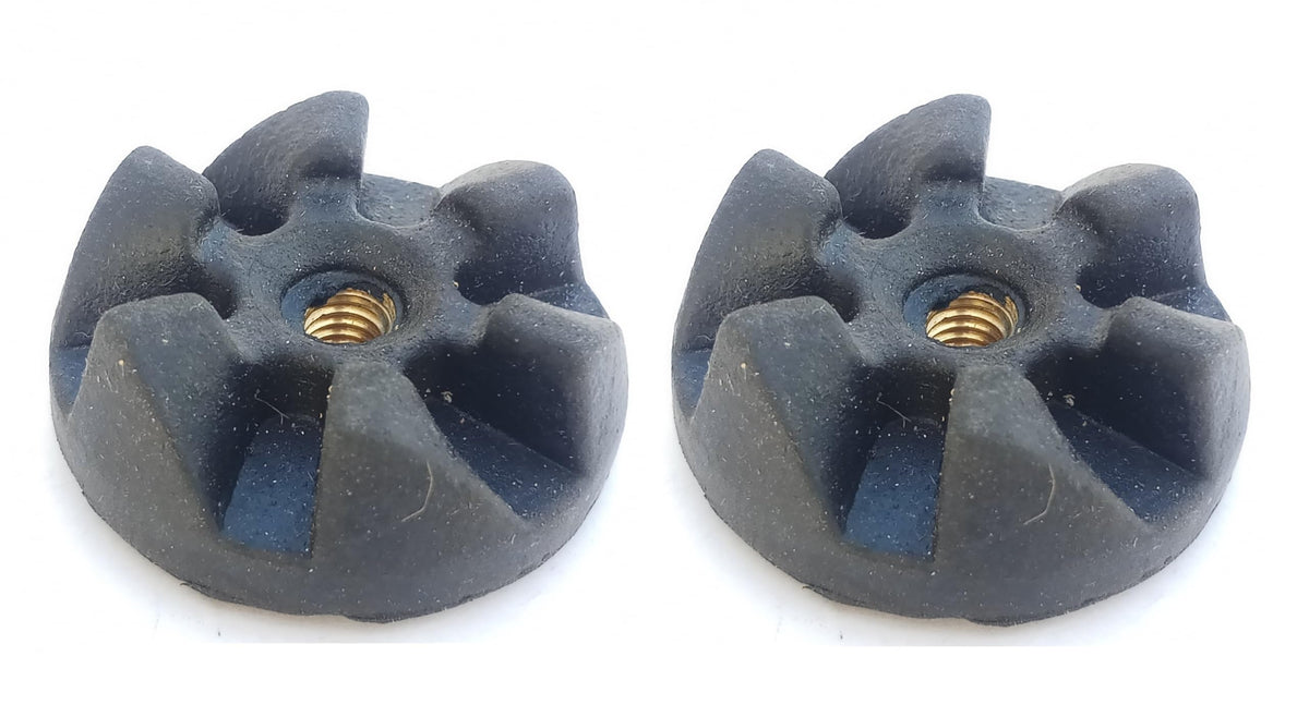 AJS spares "2 Unit_JAR Coupler Gear suitable for PREETHI Mixer Grinder Jars" (6Leaf, Black)