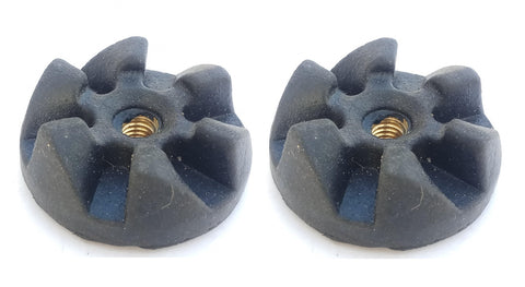 AJS spares "2 Unit_JAR Coupler Gear suitable for PREETHI Mixer Grinder Jars" (6Leaf, Black)