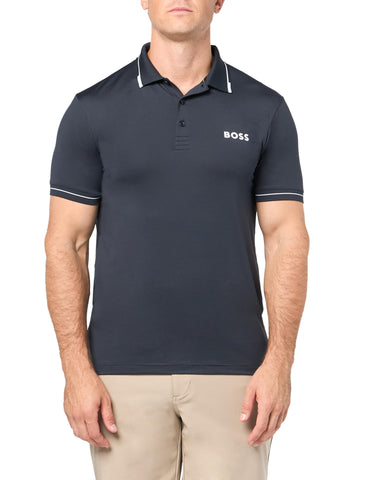 BOSS Performance Quick Dry Polo Shirt Midnight Navy
